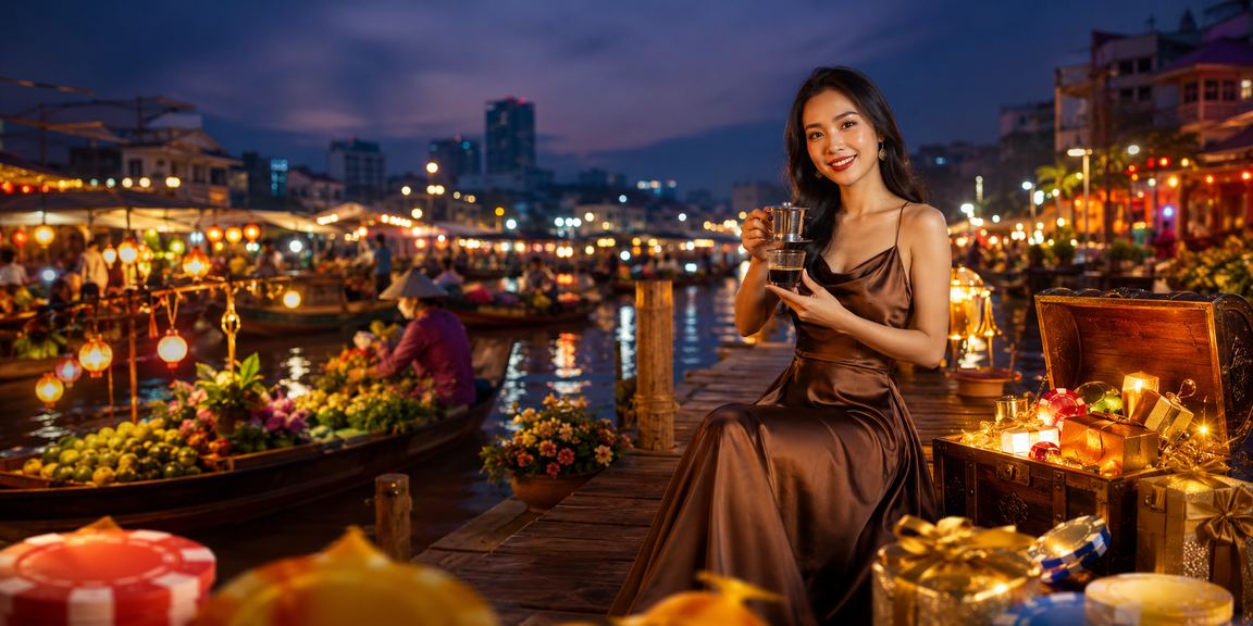 Cảnh trải nghiệm cá cược trực tuyến phổ biến tại Việt Nam với điện thoại và không khí sôi động